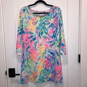 Lilly Pulitzer Dress Long Sleeve 100% Pima Cotton Cover Up